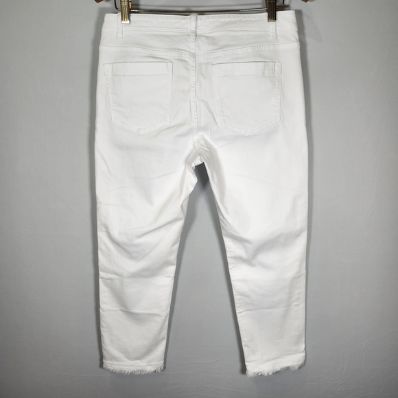 J. Jill Crisp White Cropped Jeans - Picture 6 of 11